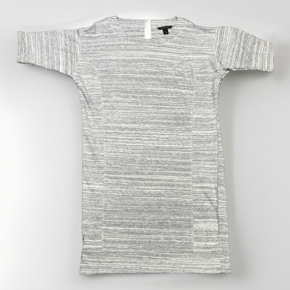 Banana Republic Mini T Shirt Dress With Sleeves Women's Size Small Heather Gray - Picture 1 of 7